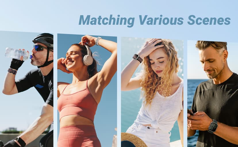 5 Pack Sport Bands Compatible with Apple Watch Band 44mm 45mm 46mm 42mm 41mm 40mm 38mm 49mm for Men Women, Breathable Silicone Wrist Strap for iWatch Series 11 10 9 8 7 6 5 4 3 2 1 SE3 2 1 Ultra3 2 1