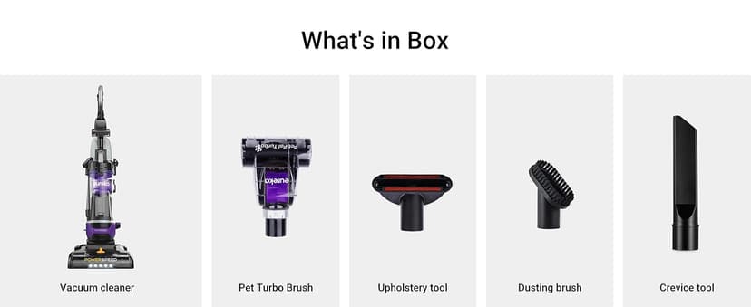 Eureka Powerful Lightweight Upright Vacuum Carpet and Floor, PowerSpeed NEU202 with Automatic Cord Rewind, Purple