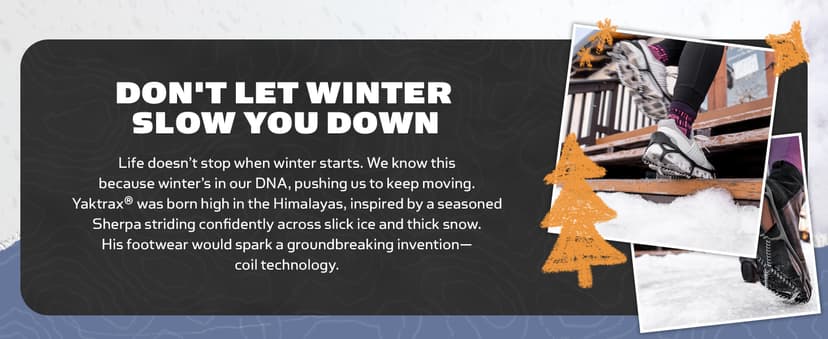 Yaktrax Walk Traction Cleats - 360-Degree Grip on Snow, Ice, & Multi-terrain Surfaces - Elastic Outer Band w/ Easy-On/Off Heel Tab & 1.2mm Zinc-coated Steel Coils - Abrasion & Rust Resistant - Unisex