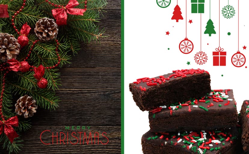 Christmas Gift Basket Chocolate Brownies Food Gift Individually Wrapped For Men Women Package | Nut Free | Kosher