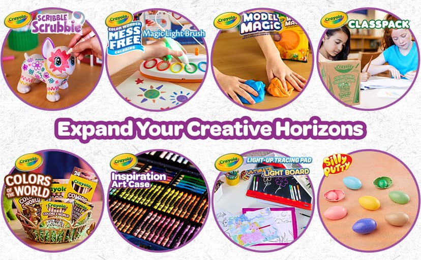 Arts & Crafts Toys for Kids, Birthday, Holiday Gifts for Girls & Boys 6+, Battery-Powered Sprayer Kids Activities Crayola Marker Airbrush Spray Art Kit, 8 Washable Markers, 5 Stencils B0DTB2N2D9