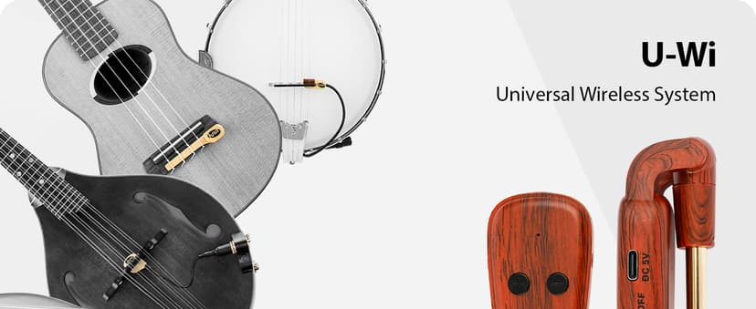 KNA U-Wi Universal Wireless System, Guitar, Bass, Violin, Acoustic and Electric Instruments, UHF Wireless Audio for Piezo Pickups, 50m Range, Ultra-Low Latency, Interference-Free Connection