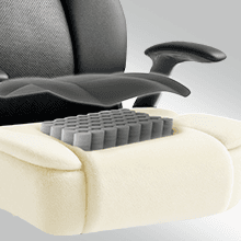 600lbs Big and Tall Office Chair, Heavy Duty Executive Desk Chair for Heavy People, Extra Wide PU Leather Computer Chair with 4" Adjustable Headrest & Air Lumbar Support