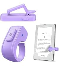 Clicker Page Turner for Kindle Accessories for Camera Video Record&Shutter Selfie with Storage Bag, Fits Thick Cases (Green) Page Turner Ring for Kindle,Remote Control for iPhone iPad Tablets eReaders B0FJXPC91M