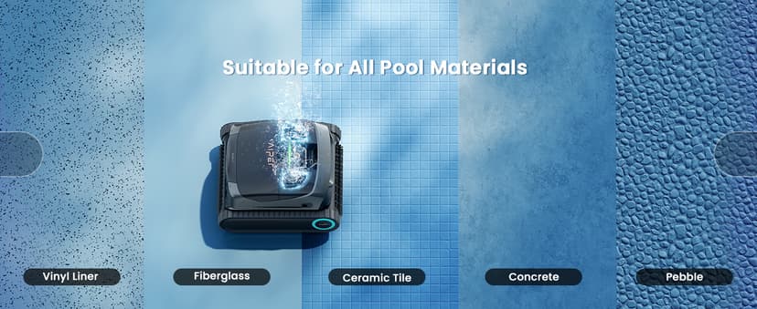 (2026 Upgrade) AIPER Scuba X1 Cordless Robotic Pool Cleaner with Micromesh Ultra-Fine Filter, Include Wireless Charging Dock, Cross Pattern Smart Navigation, Horizontal Waterline Scrubbing