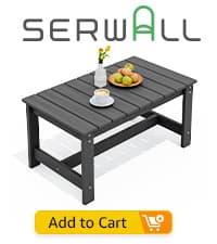 SERWALL Black Outdoor Rocking Chair Set of 2, All Weather Patio Rocking Chair, HDPE Poly Rocking Chair for Adults, Heavy Duty Front Porch Rocker