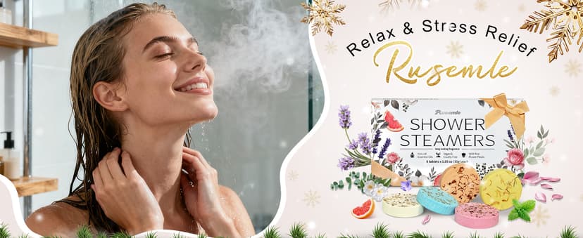 Shower Steamers Aromatherapy Birthday Gifts for Women - 8 Pack Christmas Stocking Stuffers 2025 for Adults Teens Women Mom Her Wife, Home Spa Shower Bombs for Self Care Relaxation with Essential Oils