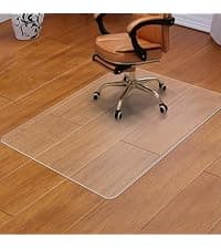 Office Chair Mat for Carpets, Clear Computer Desk Chair Mat for Low Carpeted Floors, Thick and Sturdy Carpet Protector, Easy Glide and Flat Without Curling (30" x 48" Rectangle)