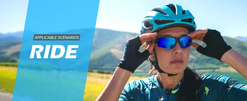 CIFOYA Polarized Sports Sunglasses for Men and Women - UV Protection Half Frame Sun Glasses for Running Baseball Fishing