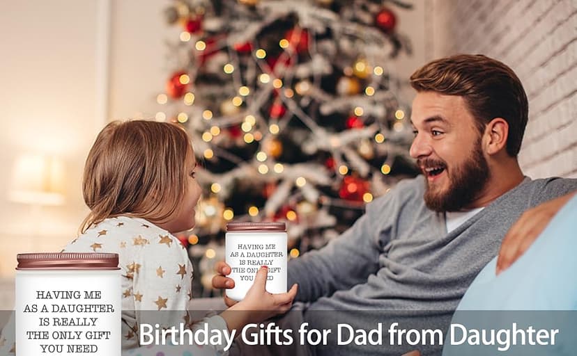 Gifts for Mom Dad from Daughter - Funny Mom Dad Birthday Gift, Mothers Fathers Day Birthday Thanksgiving Christmas Lavender Candles Gifts from Daughter