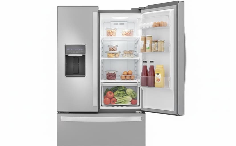 Whirlpool 30 Inch French Door Refrigerator with 19.7 Cu. Ft. Capacity, Internal Ice Maker, Water Dispenser, Spill-Proof Glass Shelves, EveryDrop® Filtration and Fast Cool: Stainless Steel