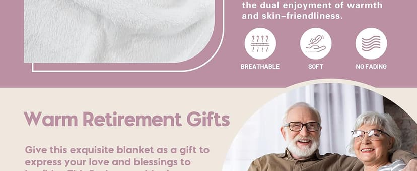 Retirement Gift for Woman, Retirement Blanket for Women/Men, Farewell Gifts for Coworkers, Going Away Goodbye Merch for Mom Grandma Throws Blankets 60"x50"