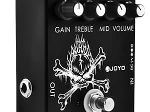 JOYO High Gain Distortion Pedal from AC/DC Crunch to Heavy Metal with Full Range EQ for Electric Guitar Effect - Bypass (JF-04)