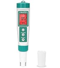 Pool Salt Tester ORAPXI pH and Salt Meter for Saltwater Pool pH and Salinity Digital Tester 5 in 1 Salt Meter for Swimming Pools Hot Tubs and Swim Spas