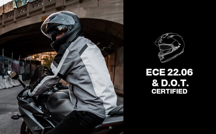 ScorpionEXO Ryzer Full Face Motorcycle Helmet with Pinlock Ready Shield with Integrated Speaker Pockets DOT ECE Approved Solid (Matte Black - X-Large)