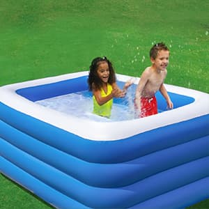 Inflatable Swimming Pool, 70x55x29 inch Inflatable Pool, Family Pool, Summer Water Party, Kids, Outdoor, Garden, Backyard (A 70x55x29in)