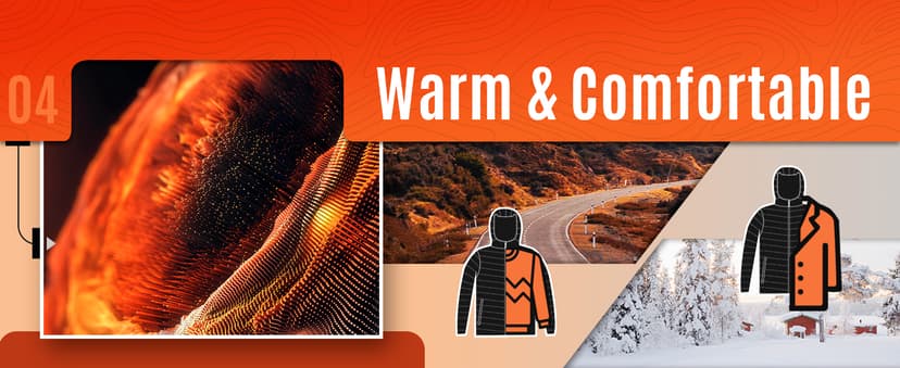 Outdoor Ventures Men's Lightweight Packable Hooded Puffer Jacket Insulated Winter Coat for Snow Ski Traveling