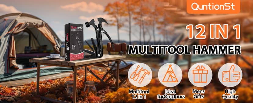 Gifts for Men, Valentines Day,12-in-1 Hammer Multitool, Stocking Stuffers for Men,Christmas Stocking Stuffers for Adults Dad Husband Boyfriend, Mens Gift for Him, Birthday Gift Idea,Mini Multi Tool B07XQZ6QWS