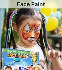 Desire Deluxe Hair Chalk for Girls Makeup Kit of 10 Temporary Colour Pens Gifts, Great Toy for Kids Age 5 6 7 8 9 10 11 12 13 Years Old, "Blue,Green,Grey,Pink,Purple