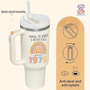 50th Birthday Gifts For Her, Women - 1975 Birthday Gift For Women - Cool Birthday Gift For 50 Year Old Woman - 50 And Fabulous Gift For Women - Gift For Women Turning 50-50th Tumbler 40oz