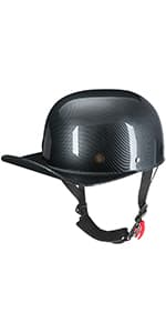 Yesmotor Baseball Style Cap Retro Motorcycle Helmet Unisex-Adult - DOT Approved