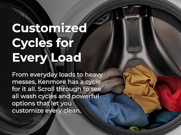 Kenmore 4.5 cu. ft. Front Load Washer with Stain Removing Steam Treatment - Reduce Laundry Time with Accela Wash - LED - ENERGY STAR Certified - White