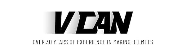 VCAN Bluetooth Integrated Full Face Motorcycle Helmet with Dual Visor