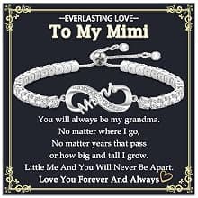 4MM Cubic Zirconia Tennis Bracelet, Infinity CZ Jewelry, Christmas, Mothers Day, Valentines Day, Birthday, Easter Mom Nana Grandma Aunt Mimi Gigi Grammy Granny Bracelet Gifts for Women B0GSZ6BKPH
