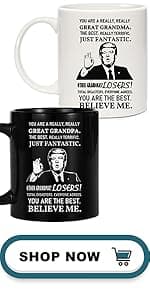 Breezy Valley Mom and Dad Mugs Christmas Gifts for Parents from Daughter Son - New Parent Gifts for Mommy Daddy from Children Kids, Funny Birthday Anniversary Mom and Dad Coffee Mugs Set Gift Ideas