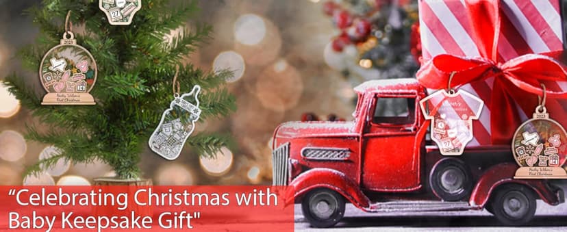 Personalized Christmas Ornaments 2025 - Snow Globe Personalized Ornaments for Family of 2,3,4,5,6,7,8,9,10 Members, Ginger Breads Custom Ornament Xmas Gift Idea