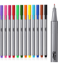 Mr. Pen - Art Pens, Multiliners, Fineliner Ink Pens, Set of 8 Technical Drawing pen, Pigment Pen, Fine Point, Black, Waterproof, for Art Watercolor, Sketching, Micro Drawing, for Bible Journaling