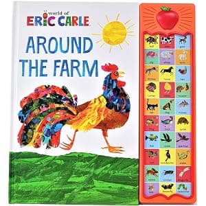 World of Eric Carle, Around the Farm 30-Button Animal Sound Book - Great for First Words - PI Kids 1450805752