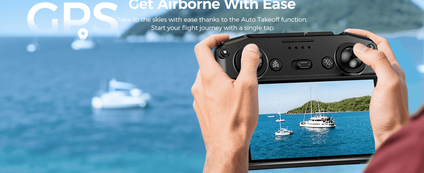 S8 GPS Drones with EIS 4K Camera for Adults kids, 5" Screen on Controller,60 Min Flight Time,Auto Return,Long Range Transmission,Brushless Motor,QuickShots,Foldable and Lightweight Quadcopter with Follow Me,Christmas Toy Birthday Gifts,Under 249g