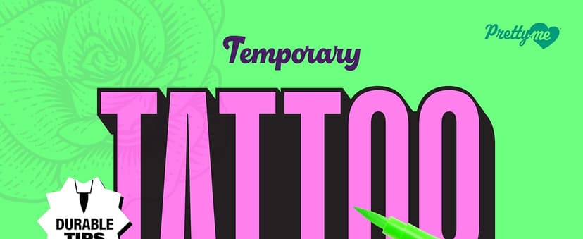 Pretty Me Temporary Tattoos Markers - Henna Body Tattoo Kit for Girls & Adults - Skin Pens for Teen Girl Gifts Trendy Stuff - 12 + Year Old - Cool Birthday Gift Ideas Teens 12 13 14 15 16 17 18 Tween