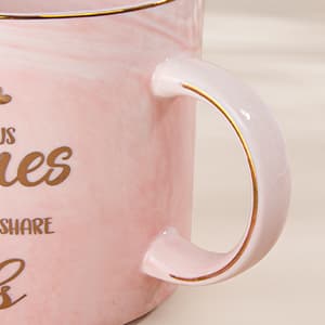 Going Away Farewell Gifts for Coworkers Female, Coworkers Birthday Office Appreciation Gift, Cup with Greeting Card, Gift Box Coworker Leaving Gifts for Women, Funny 14oz Pink Marble Gold Print Mug B0C6JT5JKV