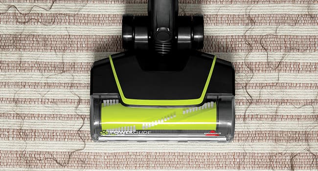 Bissell PowerGlide Slim Corded Vacuum, Powerful Pet Hair Pickup on Carpet & Hard Floors, Lightweight Swivel Steering, 3-in-1 Capabilities with Dusting & Crevice Tool, XL Tank, 3070, Black & Green