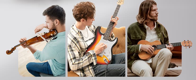 Donner Guitar Tuner Clip on-Accurate Chromatic,Acoustic Guitar Bass Violin Ukulele Tuner DT-2