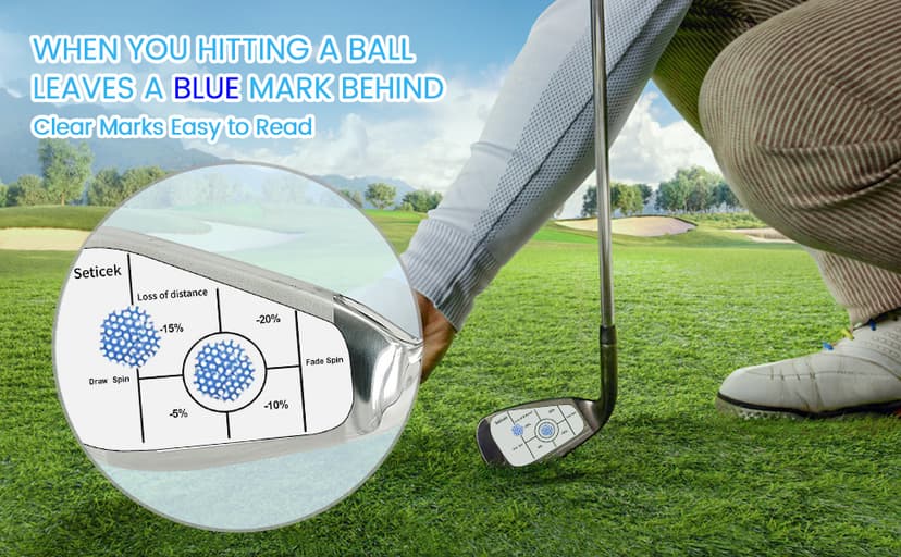 Golf Impact Tape Labels |Self-Teaching Sweet Spot and Consistency Analysis | Improve Golf Swing Accuracy and Distance |Choose Between 150 Pc and 300 Pc