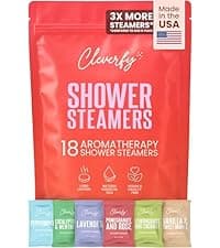 Cleverfy Shower Steamers Aromatherapy for Women and Men – Self-Care Shower Bombs for Stress Relief and Relaxation – 6 Tablets