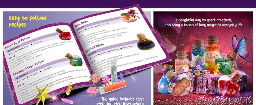 Dan&Darci Fairy Magic Potion Kit for Kids - Gifts for Girls - 6 7 8 9 10 Year Old Girl Gift - Christmas Ideas - Toys 8-10 7-8 - Arts and Crafts for Kid Ages 6-8 Years - Magical Workshop Craft Kits
