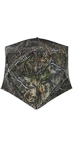 Ameristep Brickhouse Hunting Blind | 3-Person Ground Blind in Mossy Oak Break-Up Country, One Size