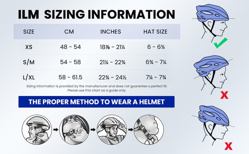ILM Adult Bike Helmet with USB Rechargeable LED Front and Back Light Mountain&Road Bicycle Helmets for Men Women Removable Goggle Cycling Helmet E3-10L