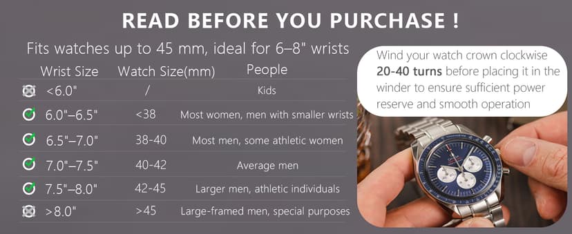 UnaMela Watch Winder for Automatic Watches: Automatic Single Watch Winder Box, Rotating Watch Case in Black Carbon Fiber Leather, Watch Rotator with Japanese Quiet Motor, Battery Powered or AC Adapter