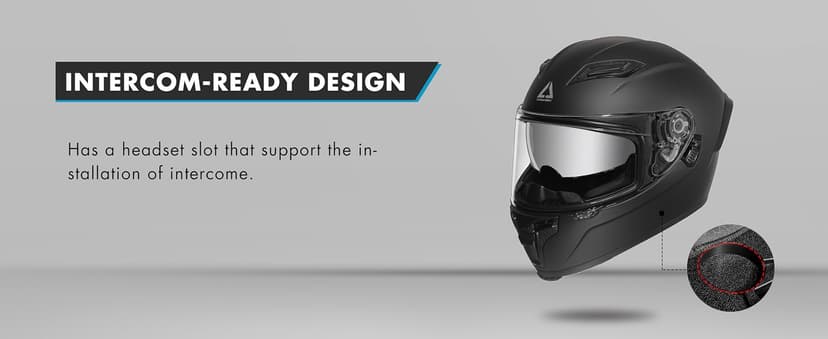 TRIANGLE Motorcycle Helmets Full face Helmet for Adults Men and Women Dual Visor with Internal Sunshield DOT Approved