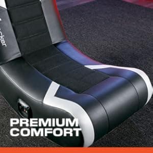 X Rocker Video Gaming Floor Rocker Chair, Built-in Audio, Foldable, for Gamers, Bedroom, or Game Room for Boys, Girls, Teens 5-17, Gifts for Gamers
