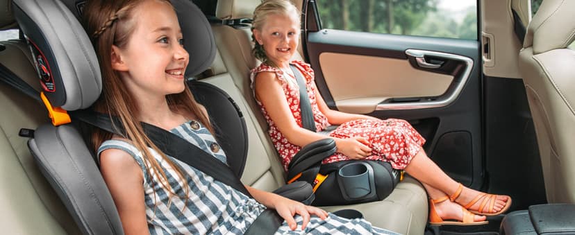 Chicco KidFit ClearTex Plus 2-in-1 Belt-Positioning Booster Car Seat, Backless and High Back Booster Seat, for Children Aged 4 Years and up and 40-100 lbs. | Lilac/Purple