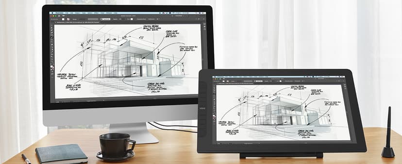 VEIKK VK2200PRO 21.5 Inch Drawing Tablet with Screen,99% sRGB Graphics Tablet,16384 Levels Pen Pressure Drawing Pad for PC,Adjustable Stand,2 Battery-Free Stylus,Compatible with Windows Mac Linux