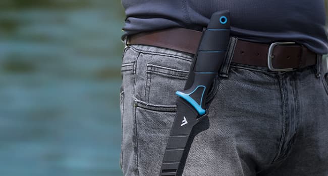 FLISSA Fillet Knife Set, Boning Knife & Bait Knives with Sharpener, Protective Sheath, Belt Clip, Non-Slip Handle, Portable Pouch & Corrosion Resistant Coating Blade, for Fresh or Saltwater (4-Piece)