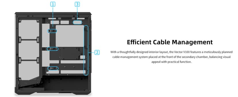 Lian Li V100 ATX Mid-Tower PC Case, 4 x 120mm ARGB PWM Fans Pre-Installed, LED RGB Strip, Display Platform with Tempered Glass, Support 420mm GPUs, 360mm Radiator, Optimized Airflow - Black (V100RX)