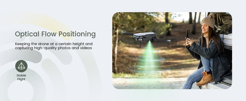 Holy Stone FPV Drone with 1080P HD Camera for Beginner Adults and Kids, HS280D Foldable RC Quadcopter with Brushless Motor, Optical Flow, Tap Fly, Voice Control, Gesture Selfie, 2 Modular Batteries